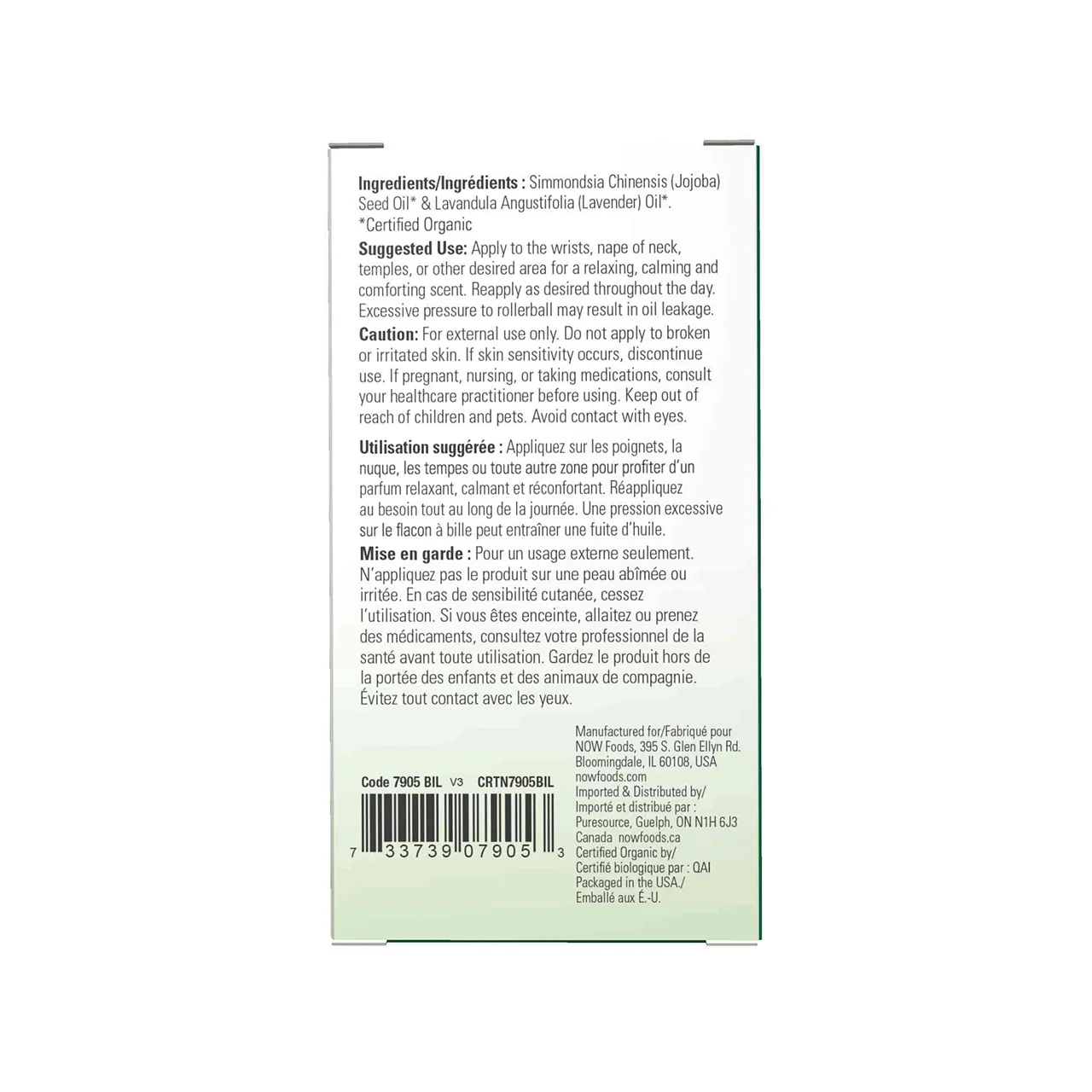 NOW - Organic Essential Oils, Roll On - Lavender Scent | 10 mL - Image 4