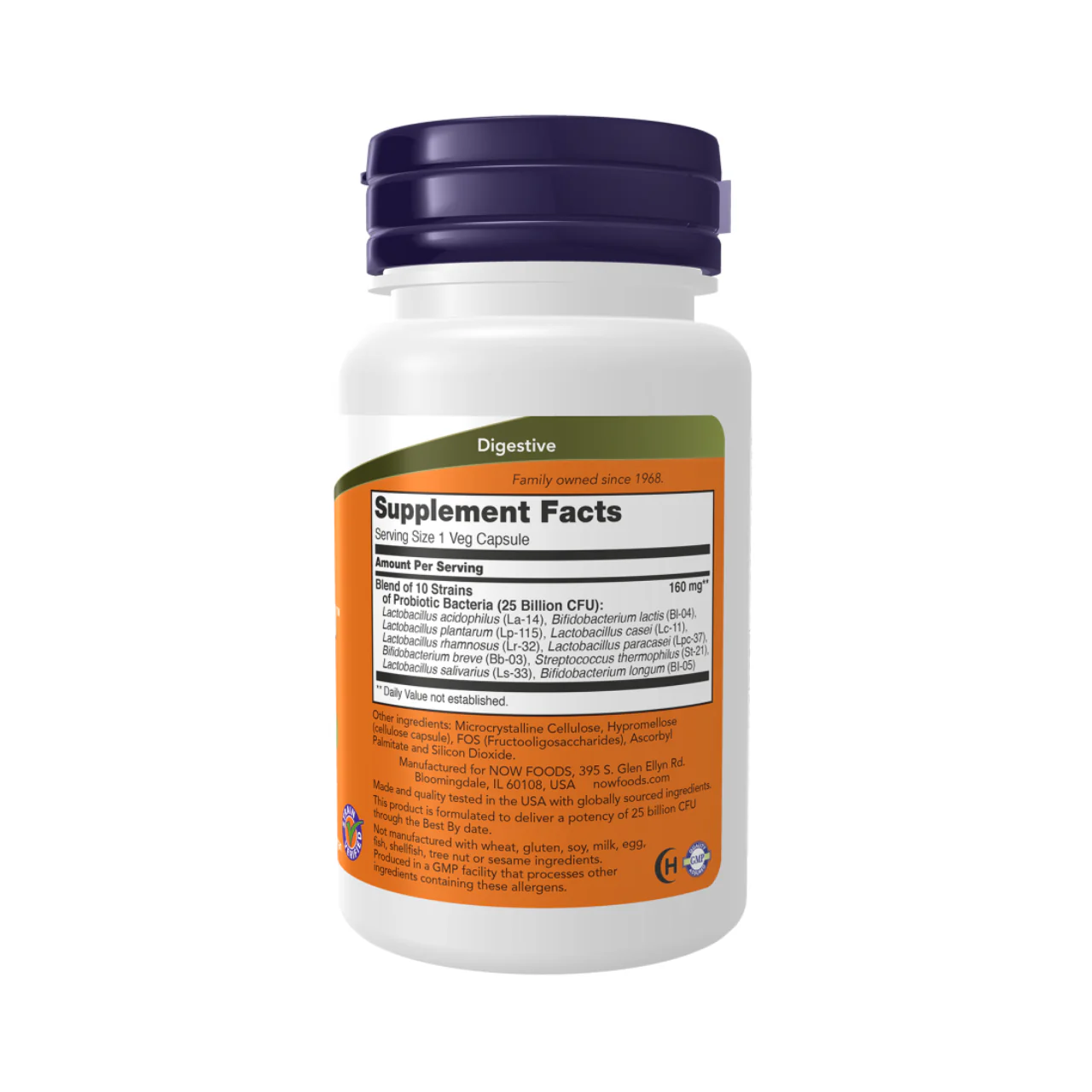 NOW - Probiotic-10 25B | 50 Capsules - Image 2