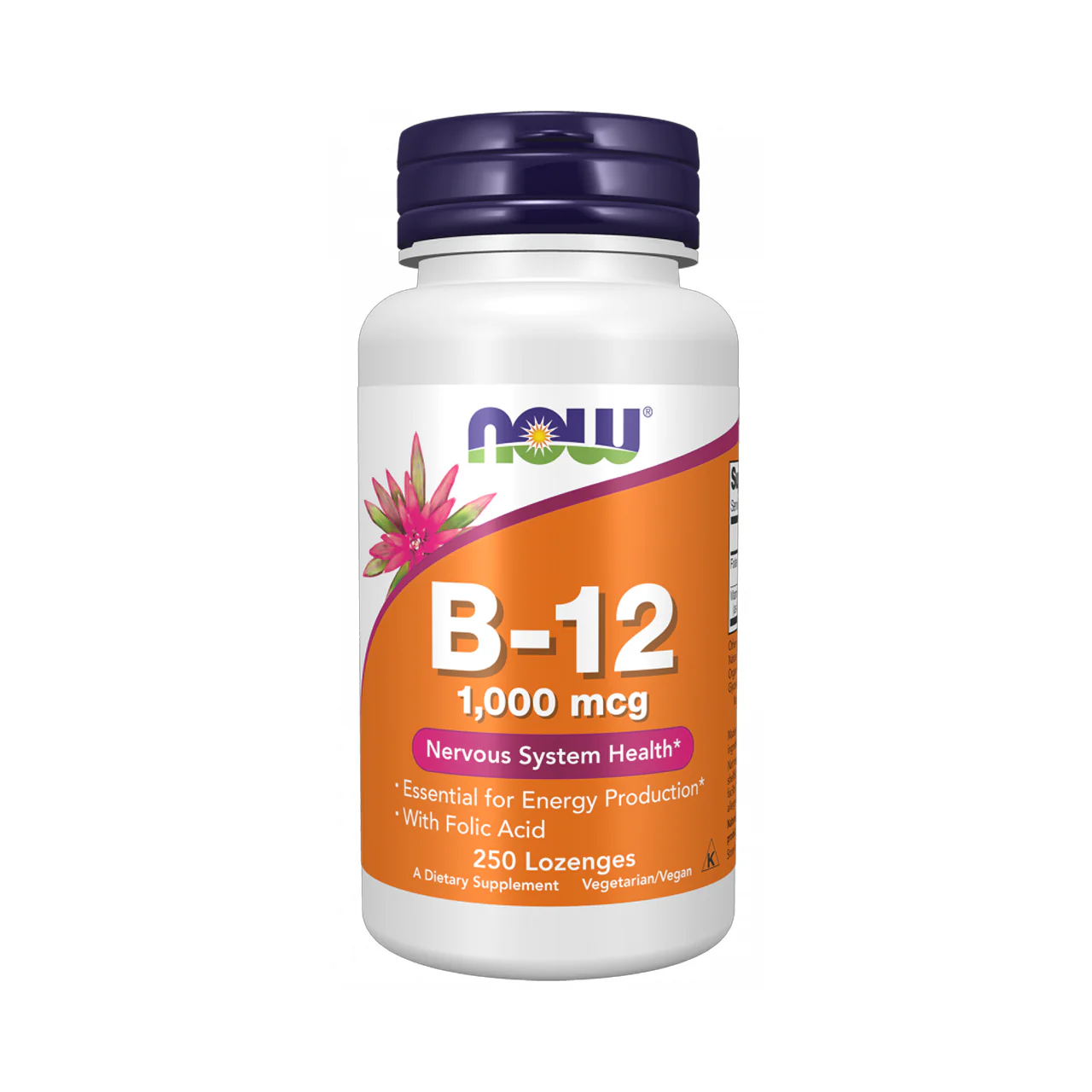 NOW Vitamin B12 1000mg | 250 Chewable Lozenges