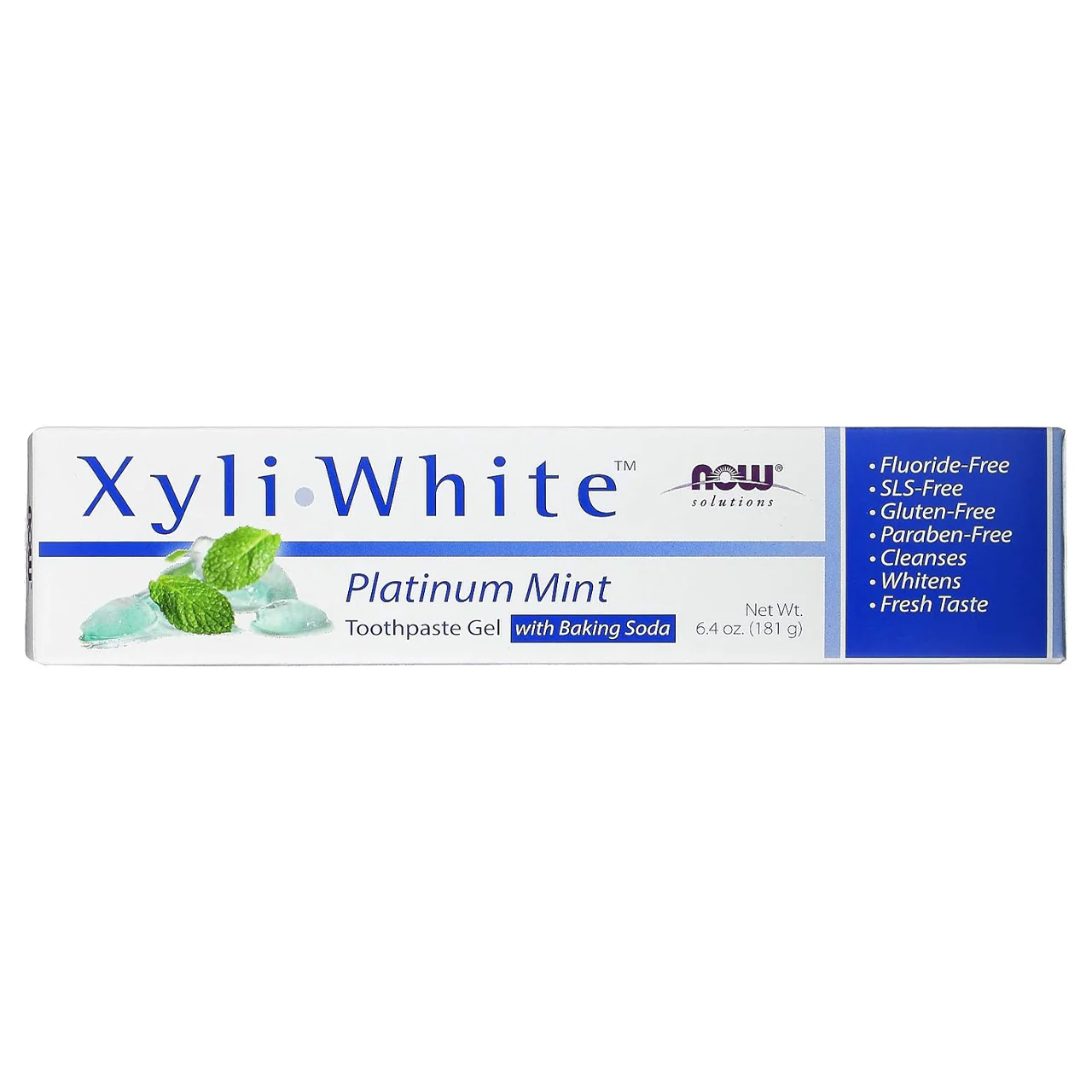 NOW - Xyli-White Platinum Mint Toothpaste Gel | 181 g - Image 2