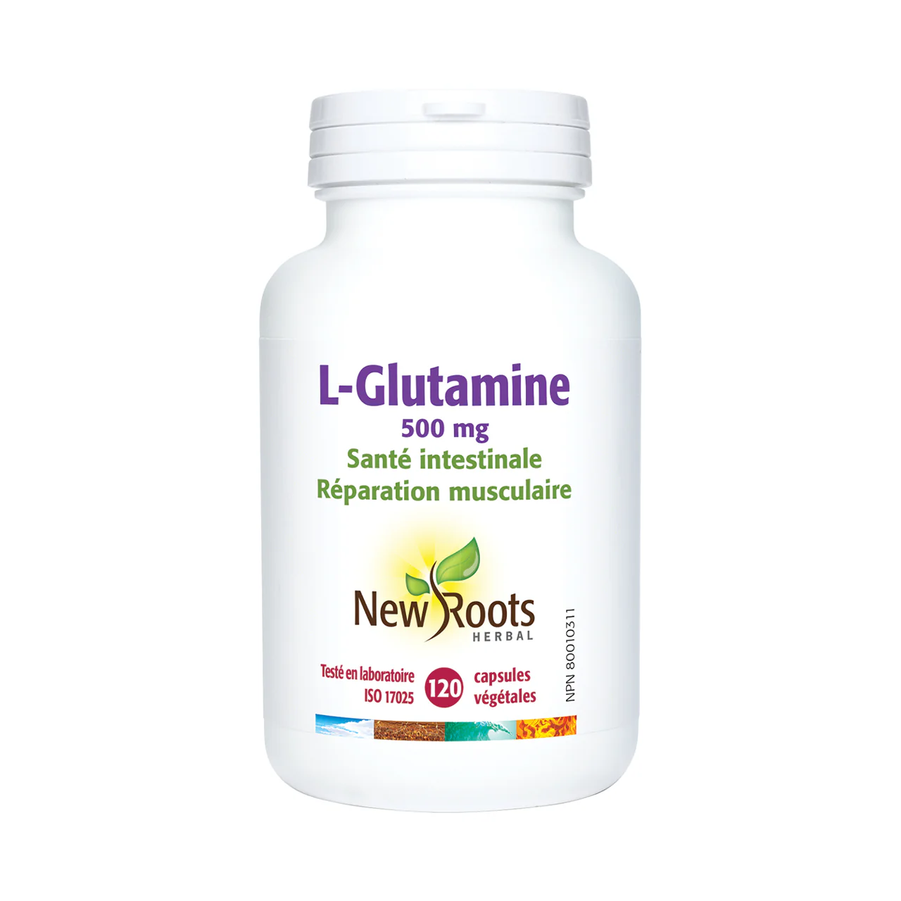 New Roots L-Glutamine 500mg | 120 Vegetable Capsules - Image 2