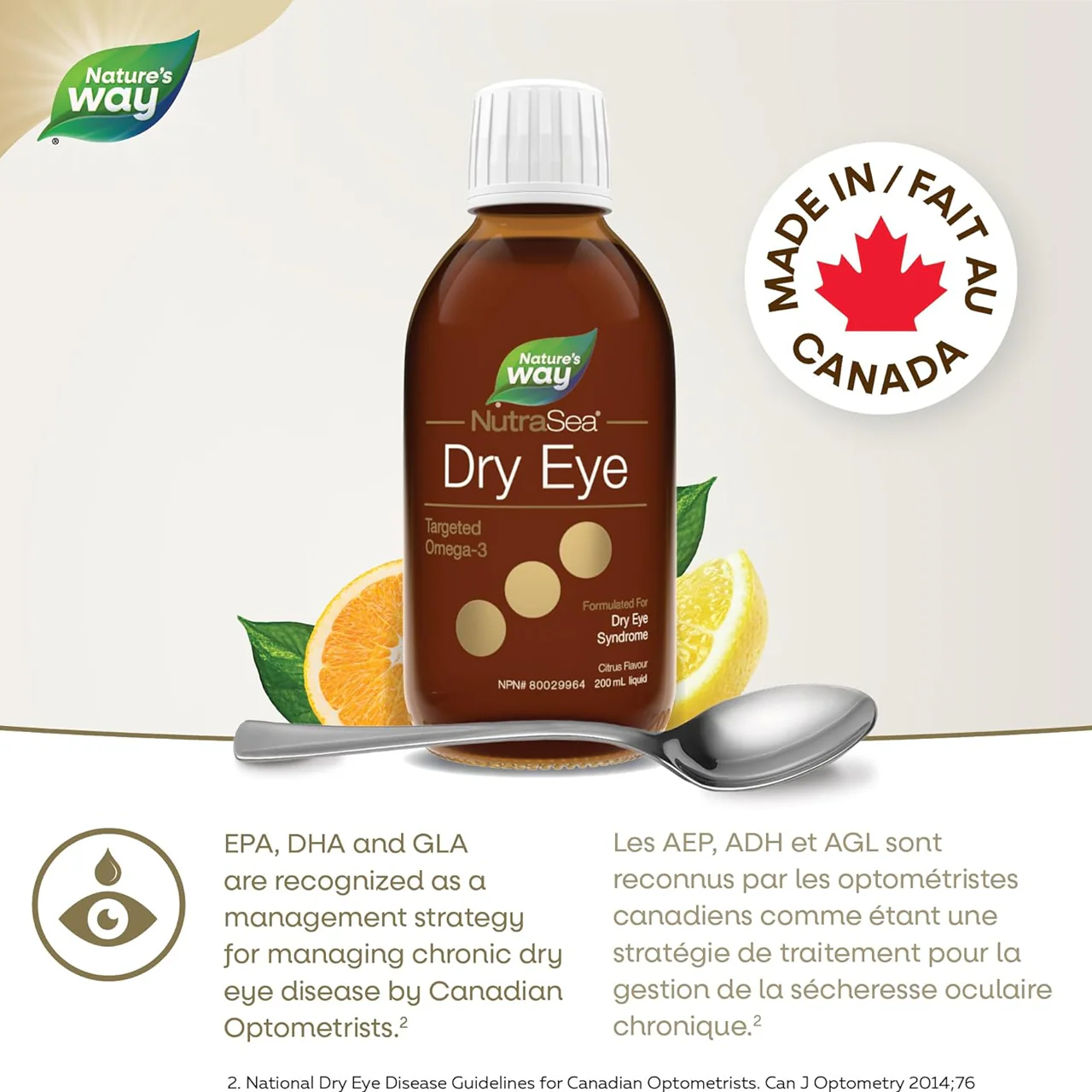 Nature's Way - NutraSea Dry Eye Targeted Omega-3, Citrus | 200 mL - Image 3