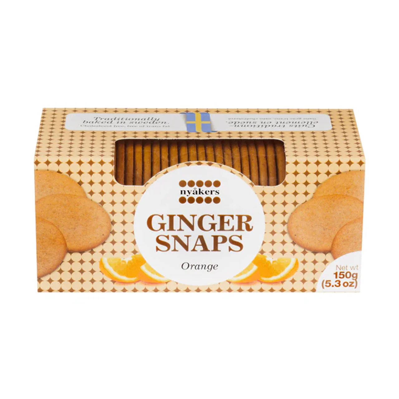 Nyåkers - Ginger Snaps, Orange | 150 g