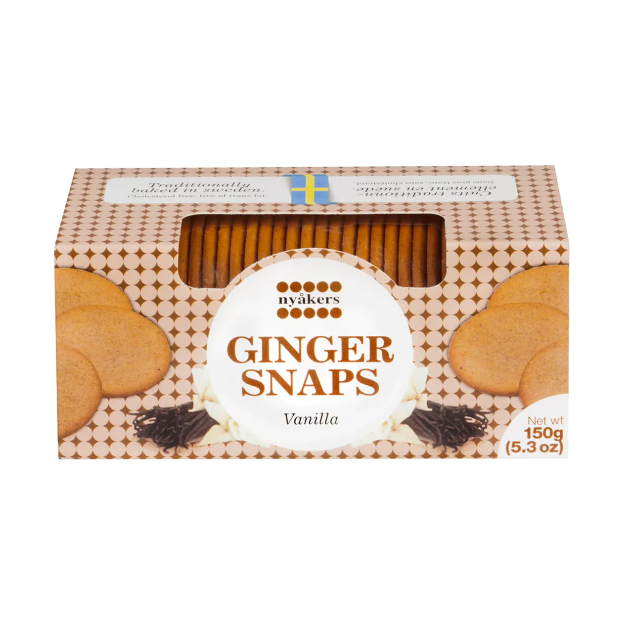 Nyåkers - Ginger Snaps, Vanilla | 150 g