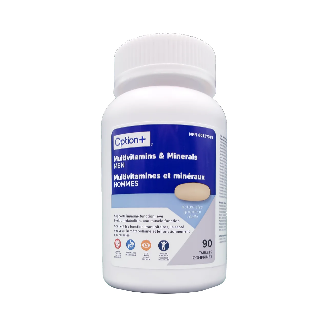 Option+ Multivitamins & Minerals for Men | 90 Tablets