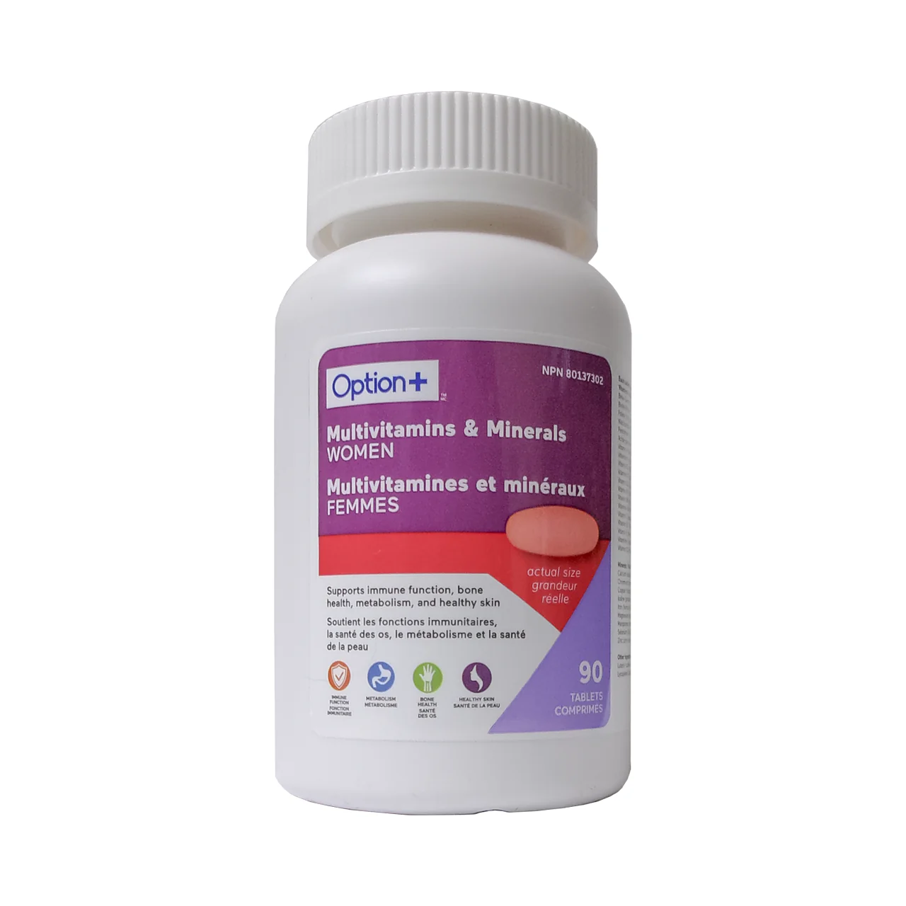 Option+ Multivitamins & Minerals Women | 90 Tablets
