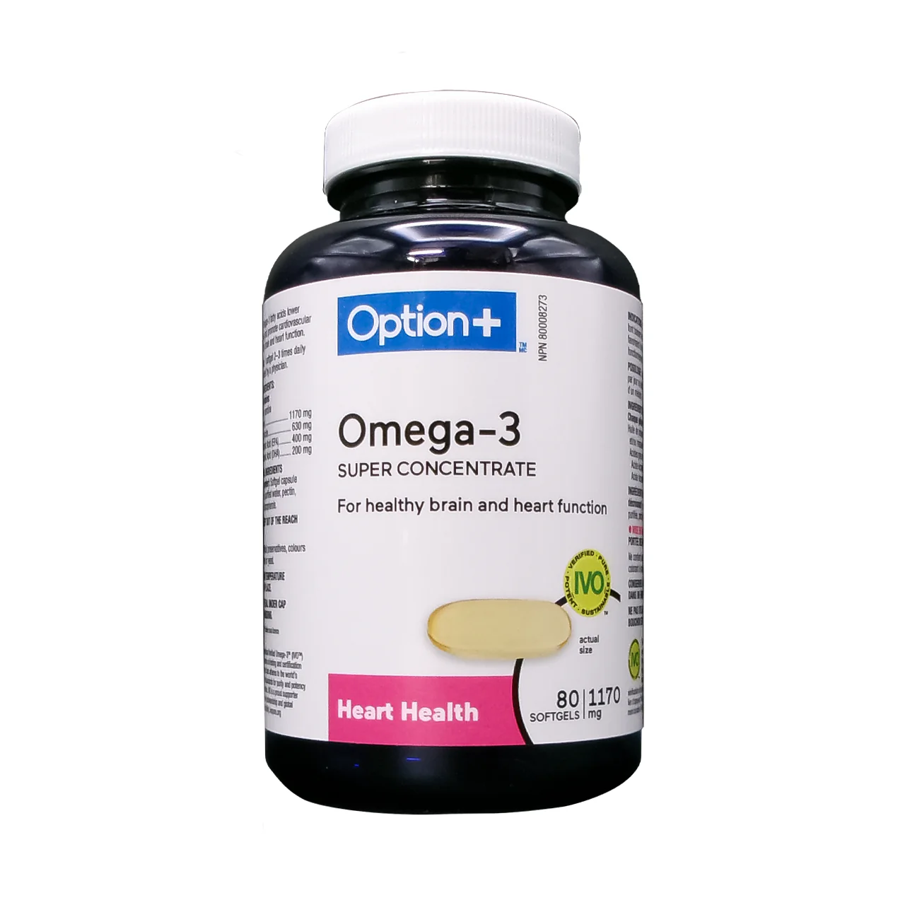 Option+ Omega-3 Super Concentrate 1170 mg | 80 Softgels