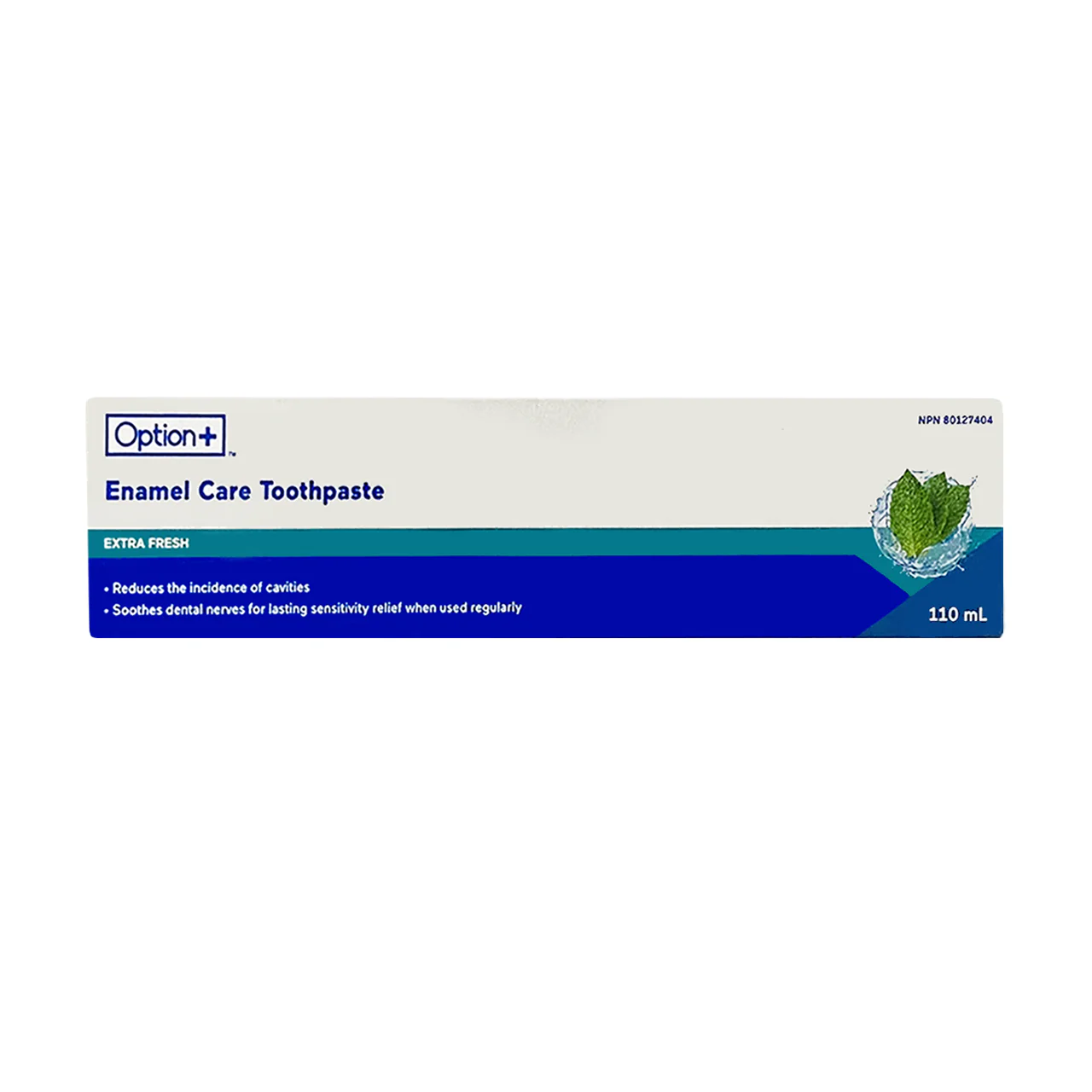 Option+ Enamel Care Toothpaste, Extra Fresh | 110 mL