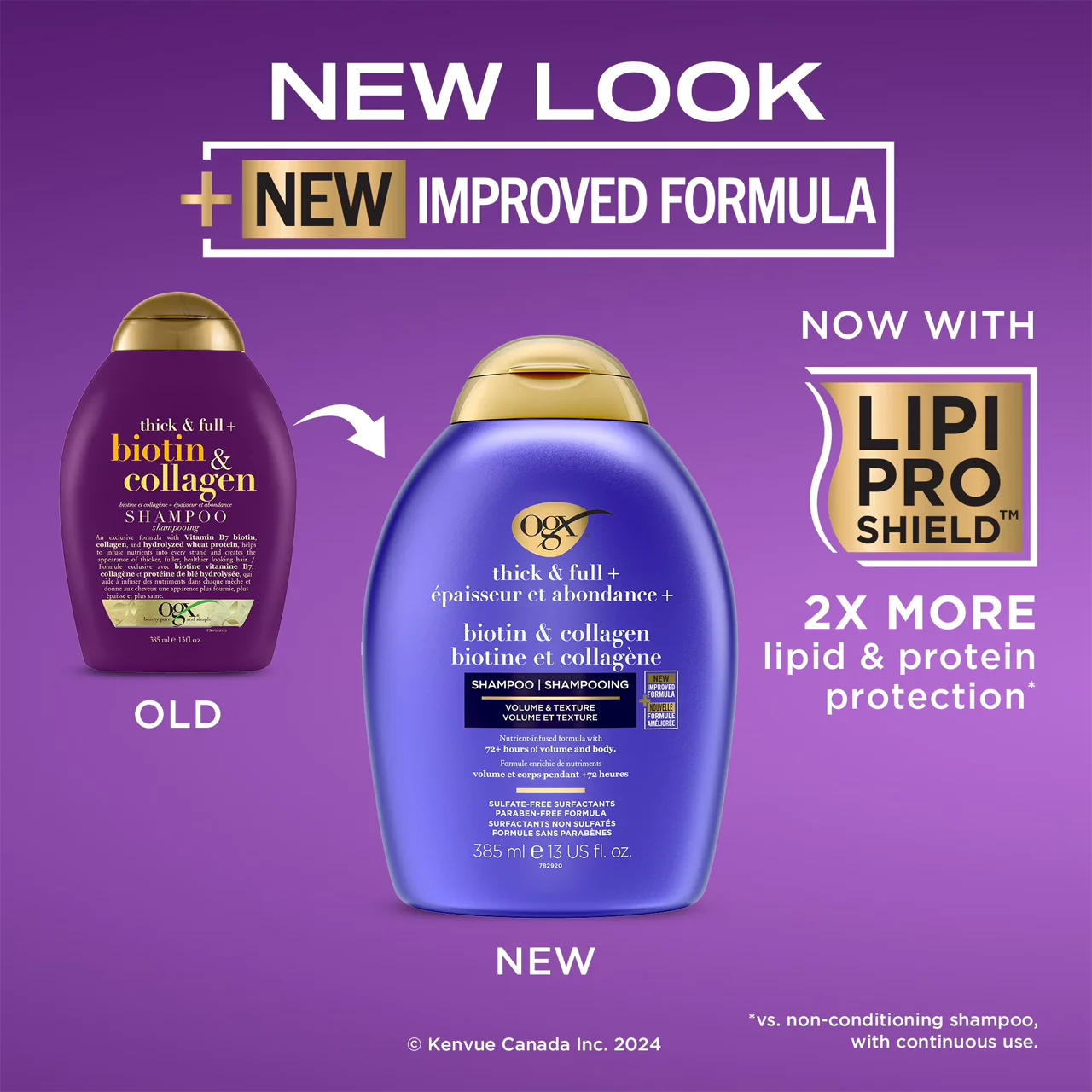 OGX - Biotin & Collagen Shampoo | 385 mL - Image 2