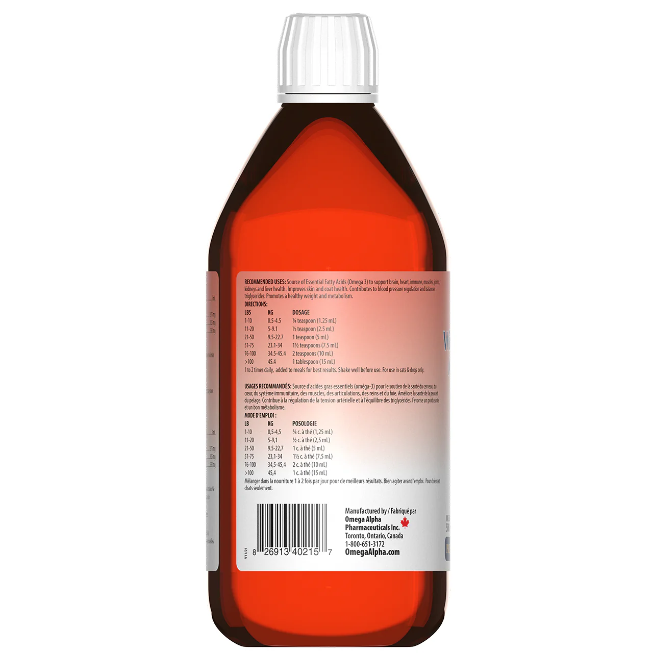 Omega Alpha - Wild Salmon Oil Blend | 500 mL - Image 3