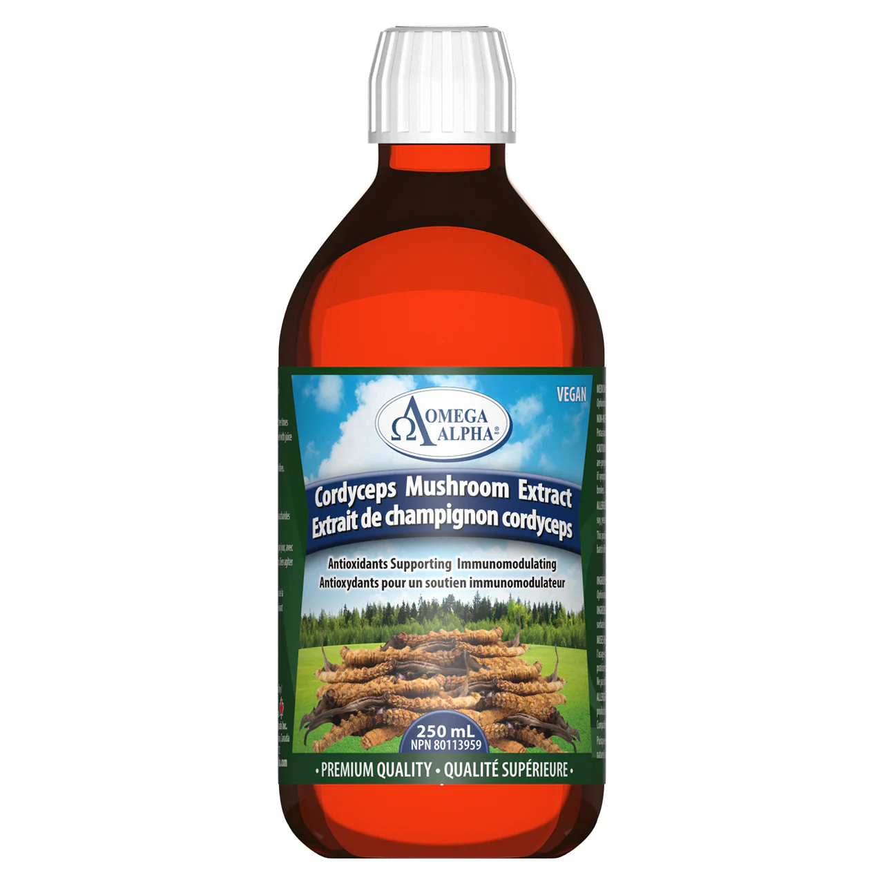 Omega Alpha - Cordyceps Mushroom Extract | 250 mL