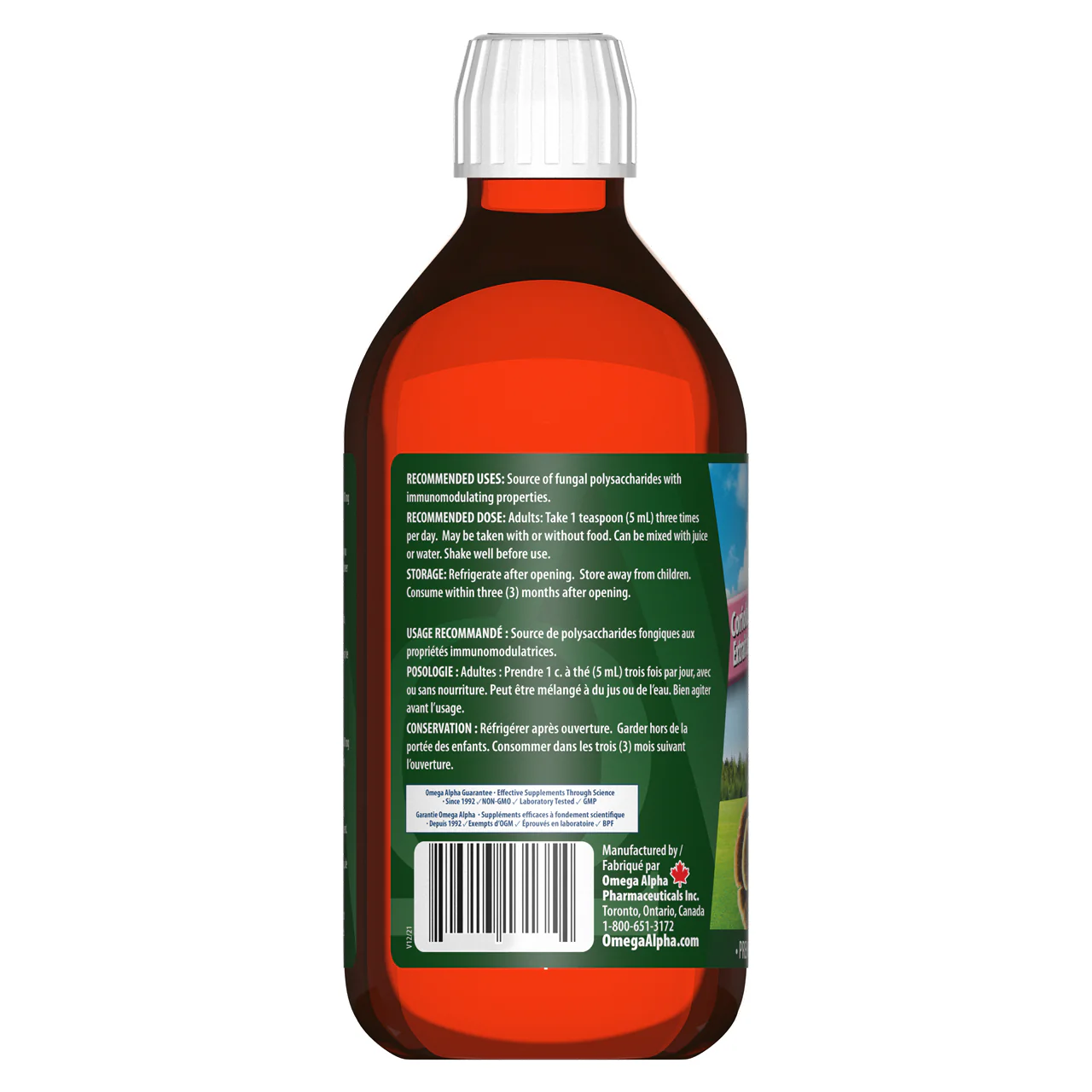 Omega Alpha - Coriolus Mushroom Extract Turkey Tail | 250 mL - Image 3