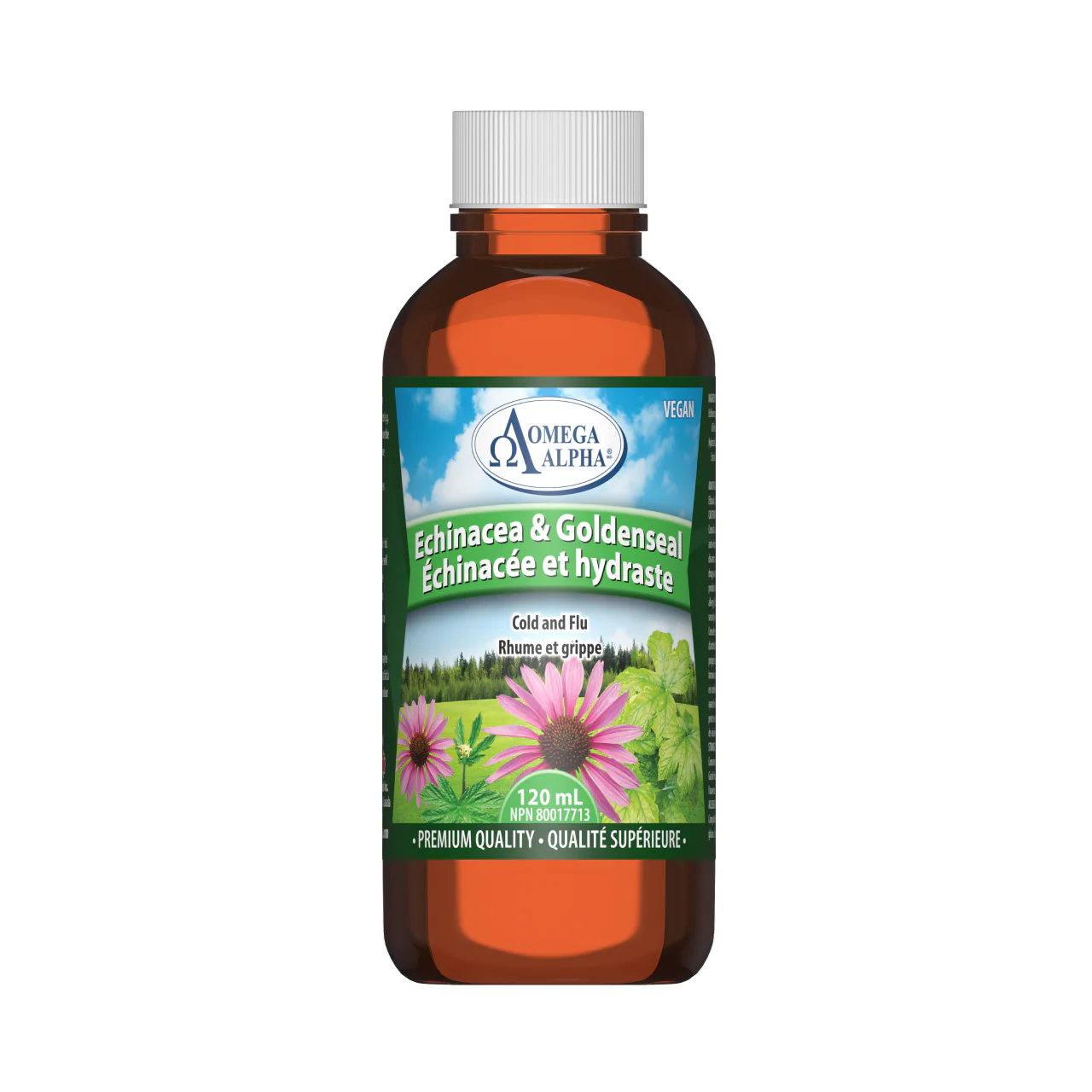 Omega Alpha -  Echinacea & Goldenseal Natural Flav | 120 mL