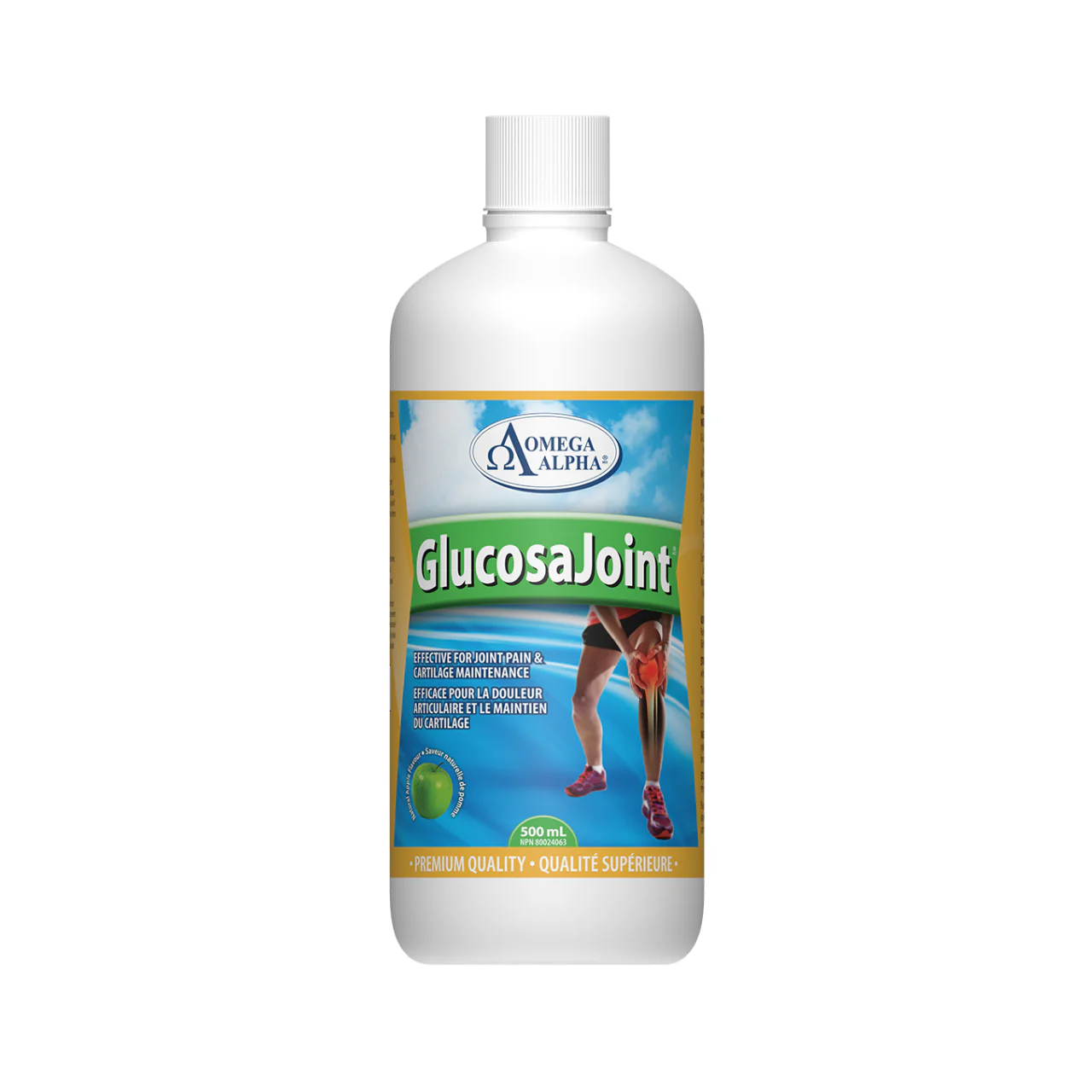 Omega Alpha - GlucosaJoint, Apple Flavor | 500 mL