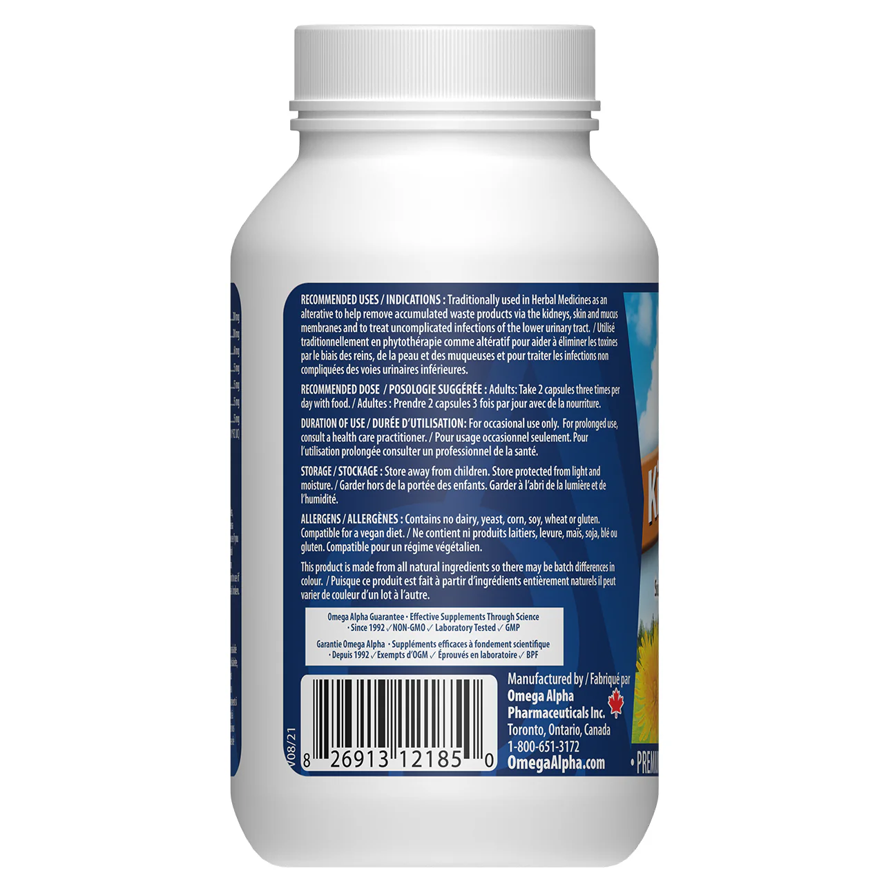 Omega Alpha - Kidney Plus - Kidney & Urinary Tract Support | 90 VegCaps - Image 3