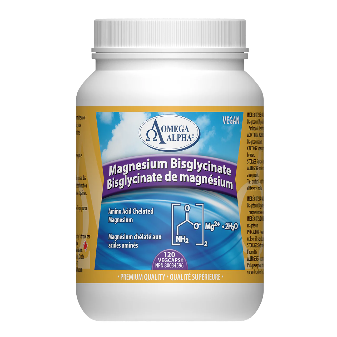 Omega Alpha - Magnesium Bisglycinate | 120 VegCaps