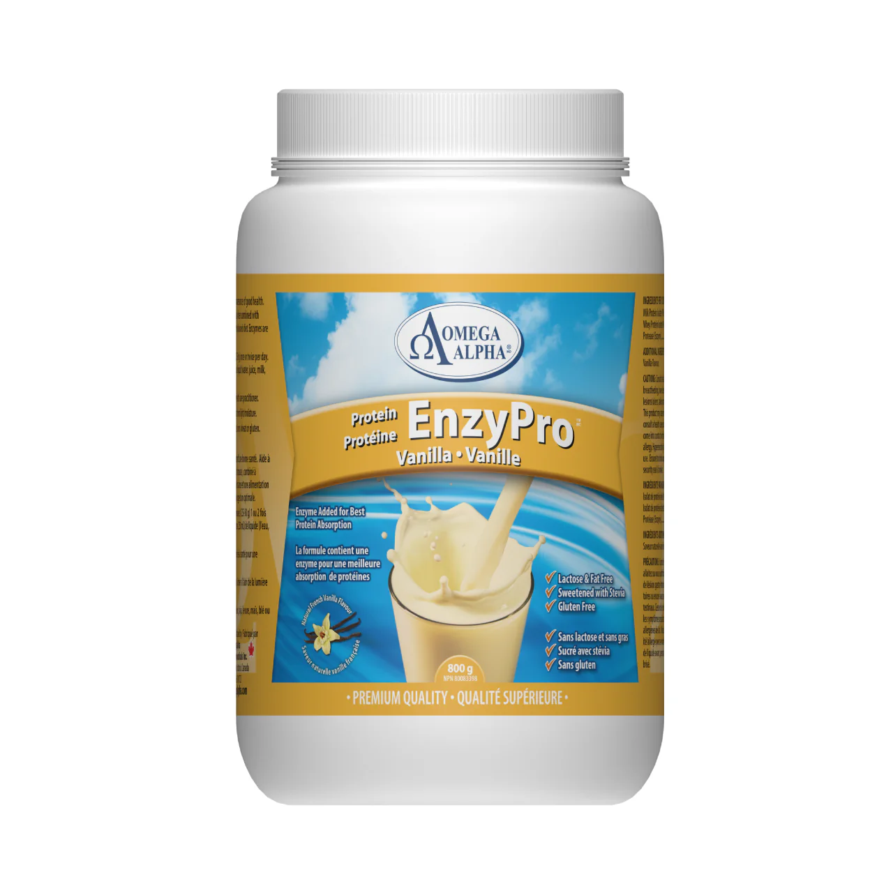 Omega Alpha - Protein EnzyPro Vanilla Flav | 800 g