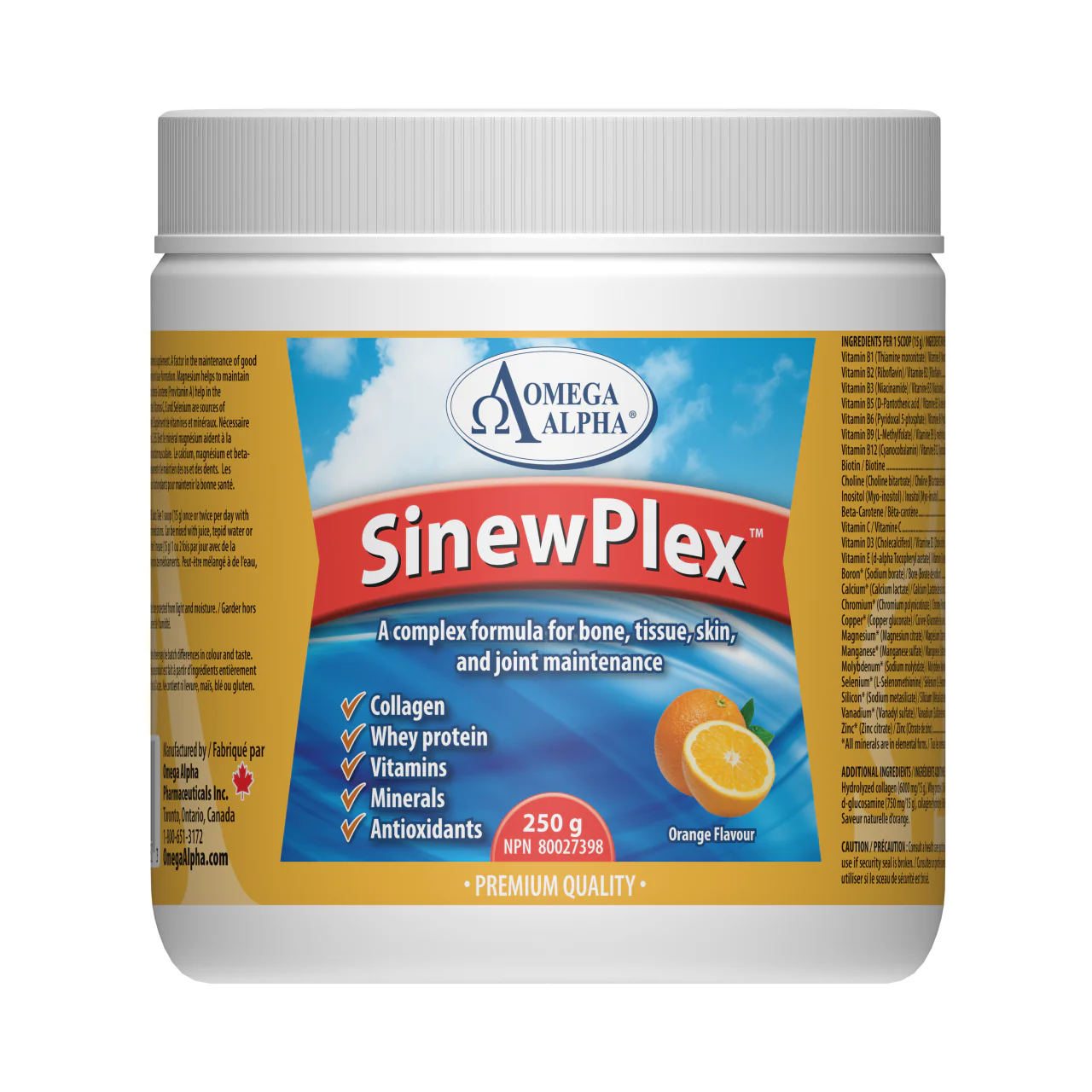 Omega Alpha - SinewPlex Orange Flav | 250 g