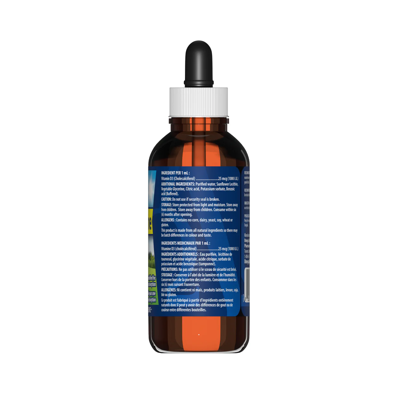 Omega Alpha -  Vitamin D3 1000 IU Unflavoured | 120 mL - Image 2