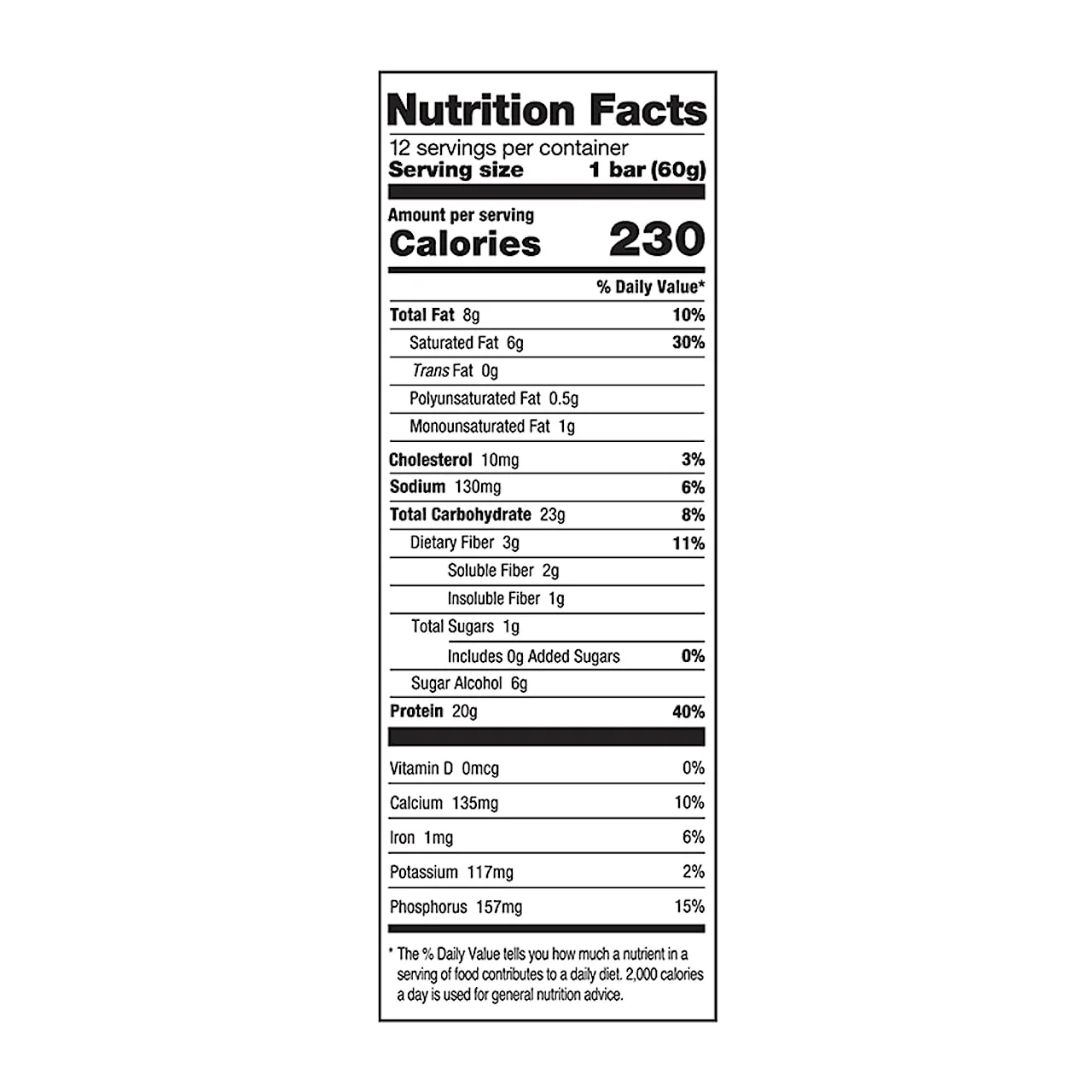 ONE - Gluten Free Protein Bar - Chocolate Chip Cookie Dough Flavour | 60 g - Image 2