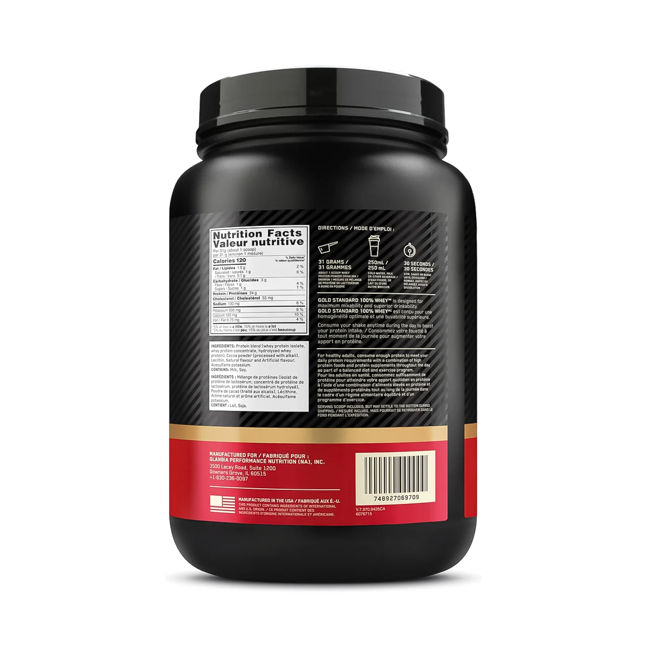 Optimum Nutrition - Gold Standard 100% Whey Protein Powder - Double Rich Chocolate | 682 g - Image 2