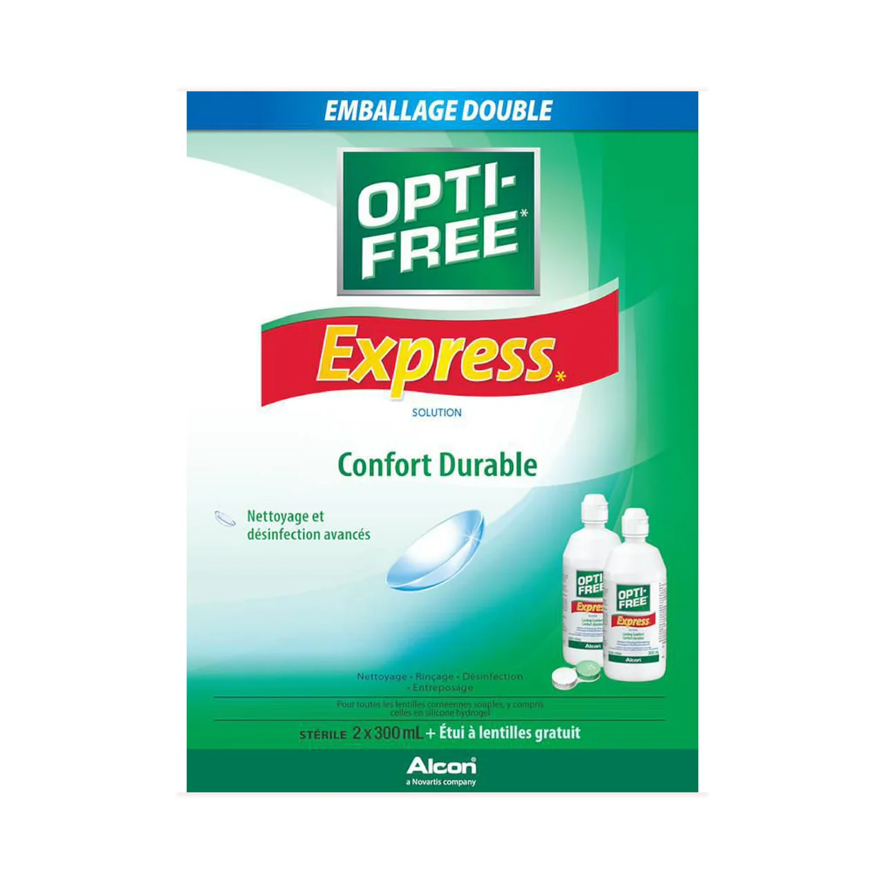 Opti-Free - Express Contact Solution for Lasting Comfort | 2 x 300 mL - Image 2