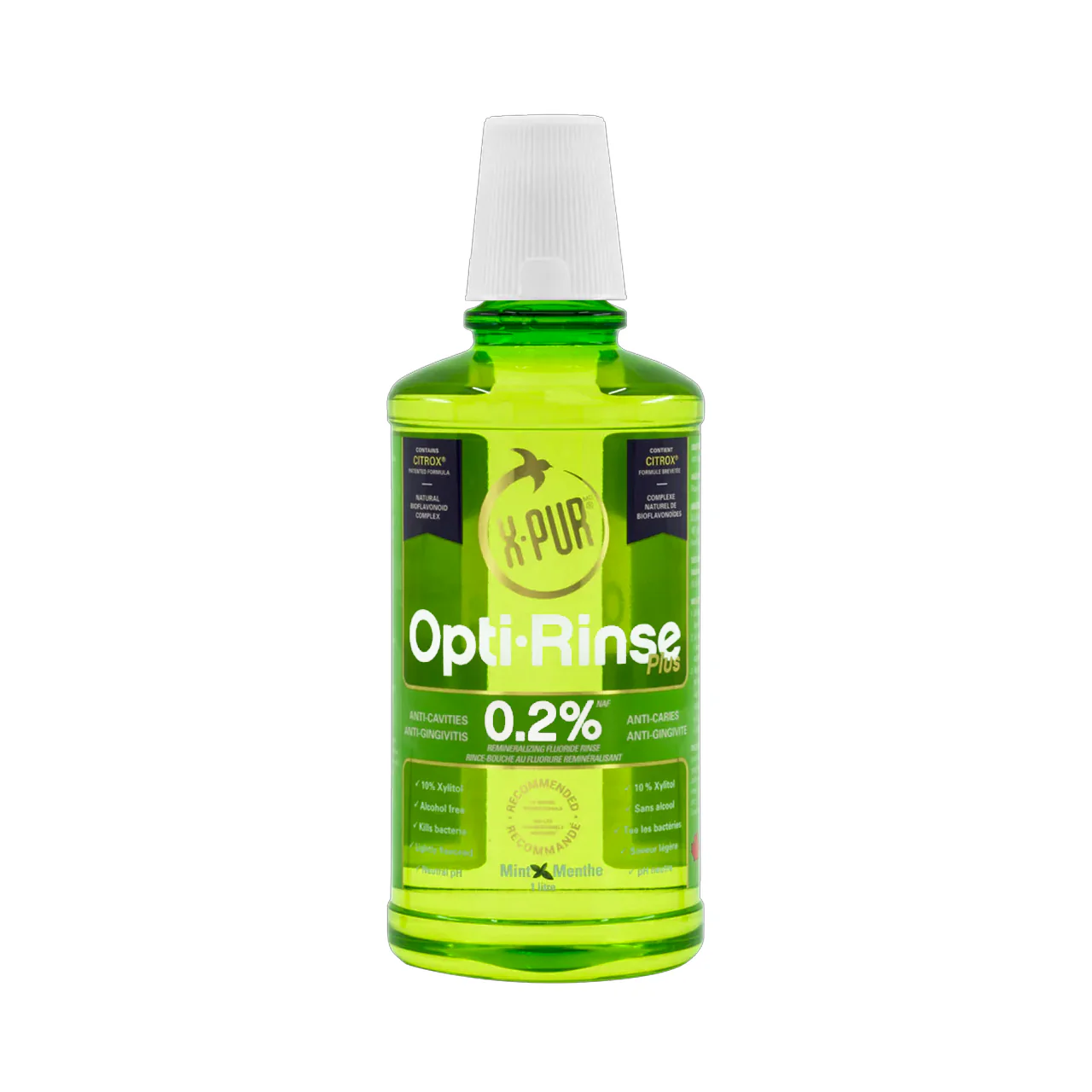 X-PUR Opti Rinse Mouthwash, Mint Flavor | 500 mL