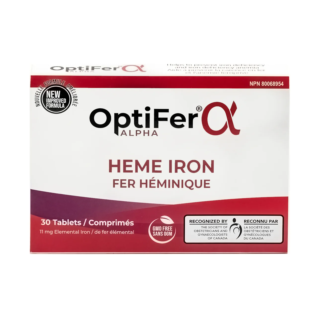 OptiFer Alpha - Heme Iron | 30 Tablets