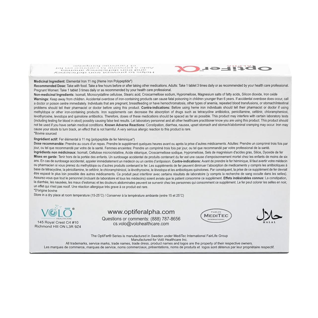 OptiFer Alpha - Heme Iron | 30 Tablets - Image 2