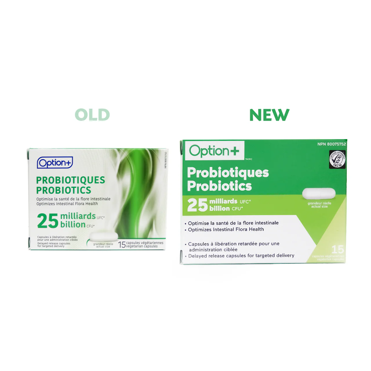 Option+ 25 Billion Probiotics | 15 Capsules - Image 2