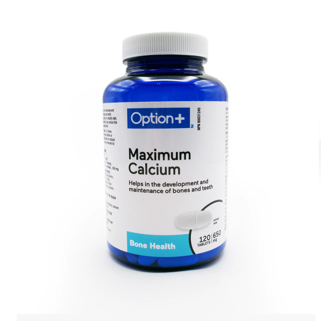 Option+ Maximum Calcium | 120 Tablets