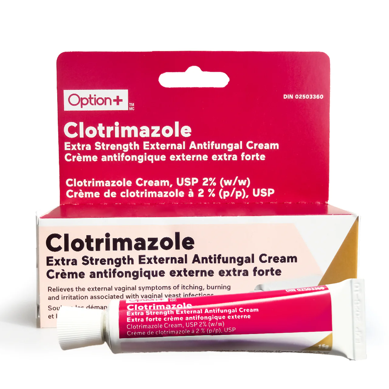 Option+ Clotrimazole Extra Strength External Antifungal Cream | 15 g - Image 2