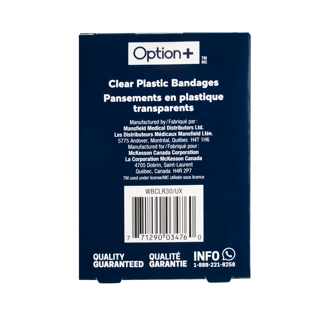 Option+ Clear Plastic Bandages, Assorted | 30 Bandages - Image 2