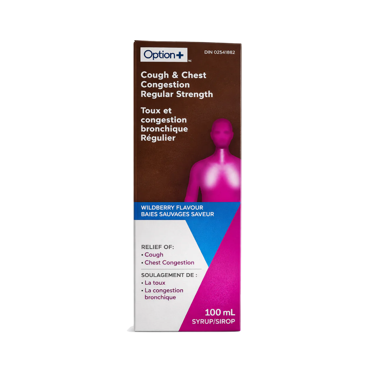 Option+ Cough & Chest Congestion Regular Strength Syrup | 100 mL