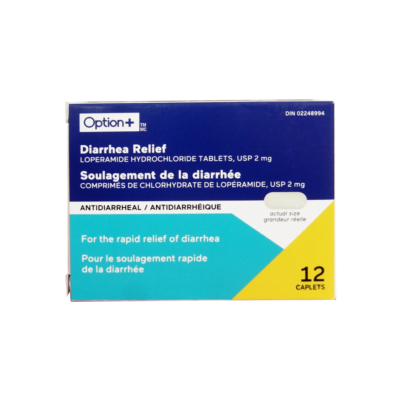 Option+ Diarrhea Relief 2mg | 12 Caplets