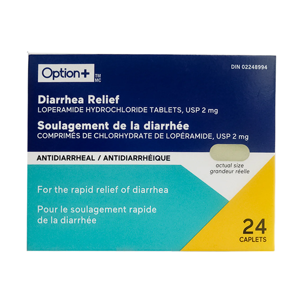 Option+ Diarrhea Relief 2mg | 24 Caplets