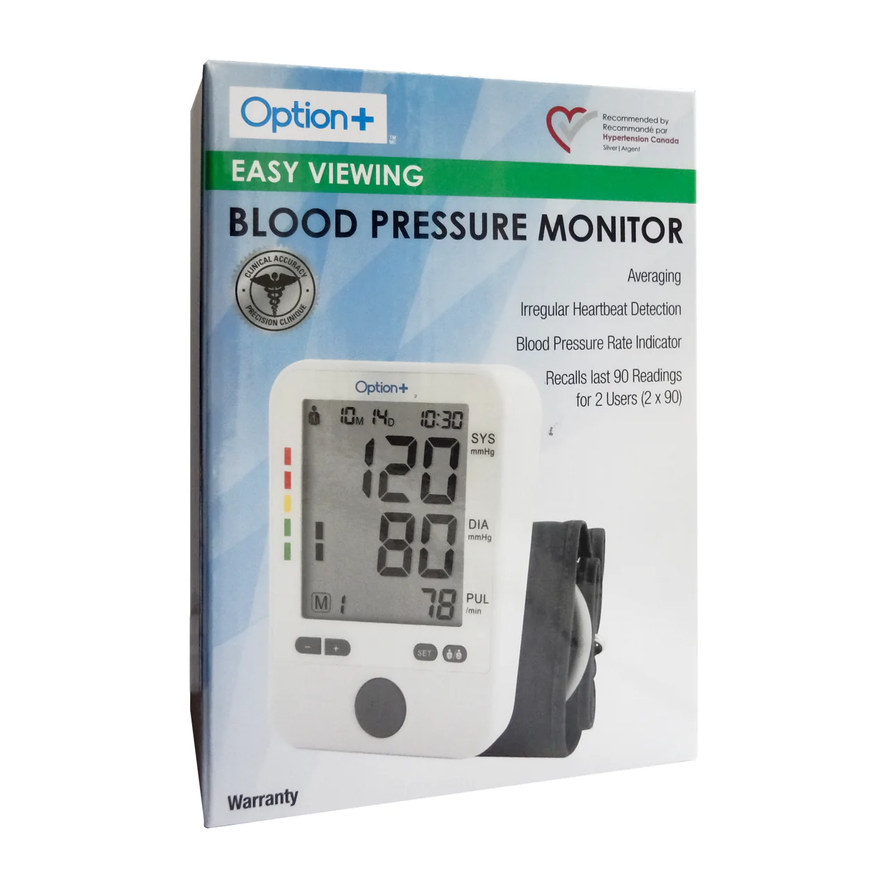 Option+ Easy Viewing Blood Pressure Monitor - Image 4