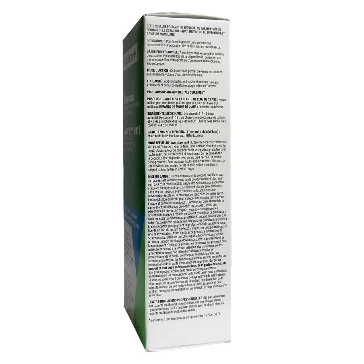Option+ Enema Sodium Phosphates Solution USP Adult Size | 130 mL - Image 3