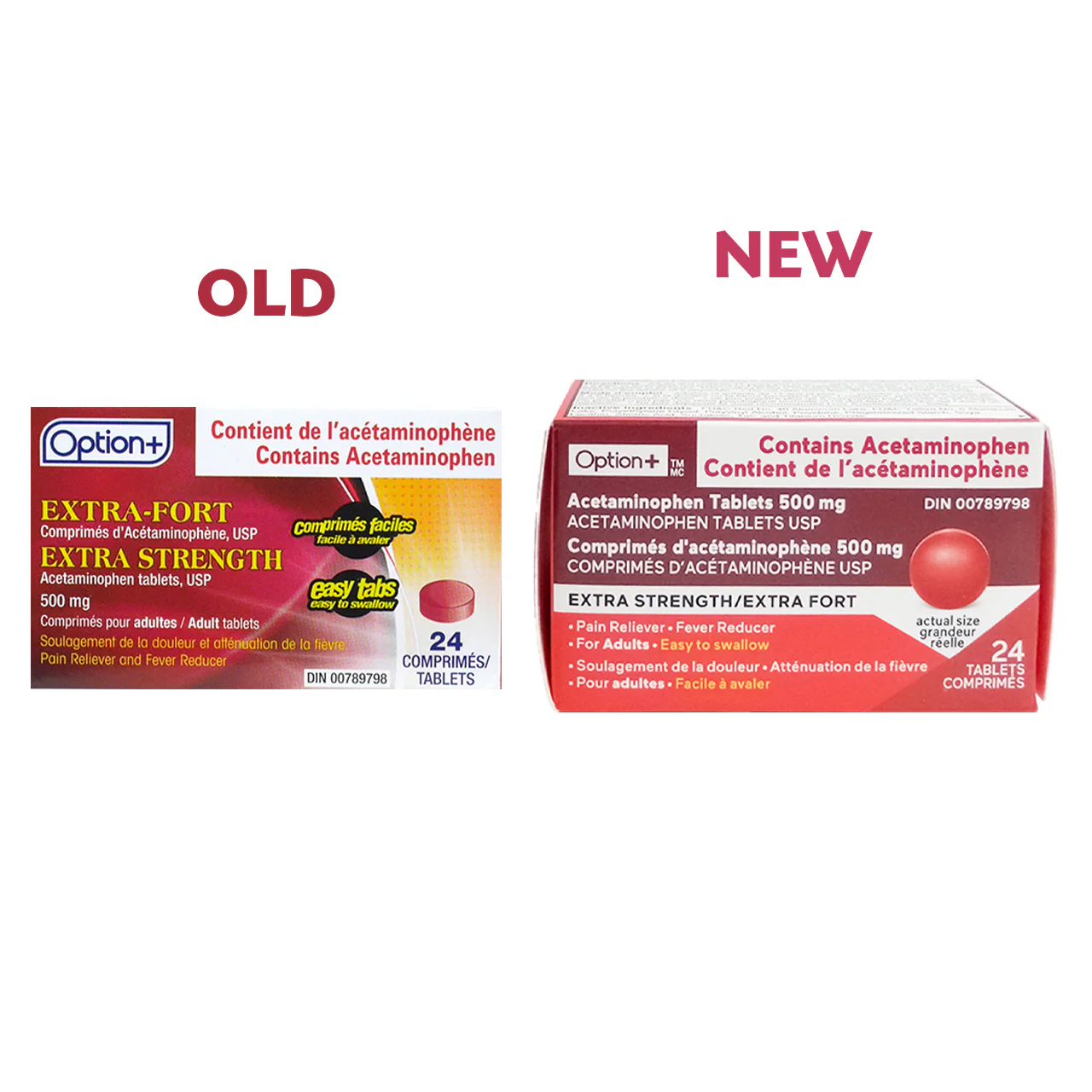 Option+ Extra Strength 500 mg | 24 Tablets - Image 2