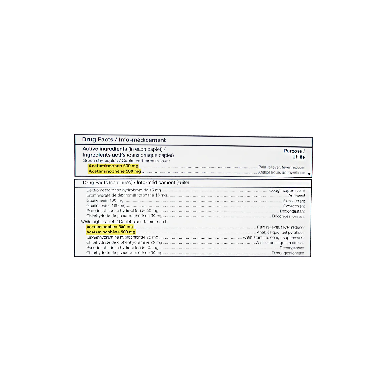 Option+ Extra Strength Cold & Flu In-One Combo Pack | 12 Daytime + 12 Nighttime Caplets - Image 2