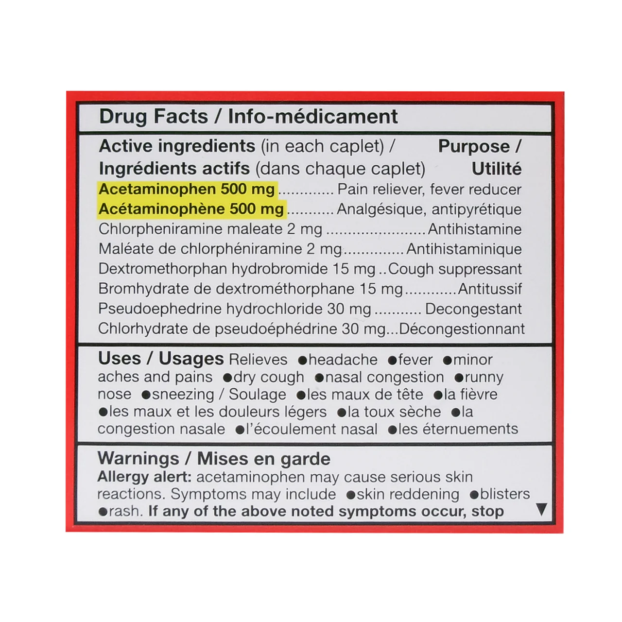 Option+ Extra Strength Cold Medication Nighttime Relief | 24 Caplets - Image 2