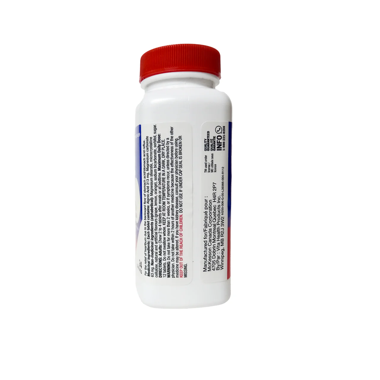 Option+ Extra Strength Heartburn Relief Chewable, Fruit Flavour | 24 Tablets - Image 3