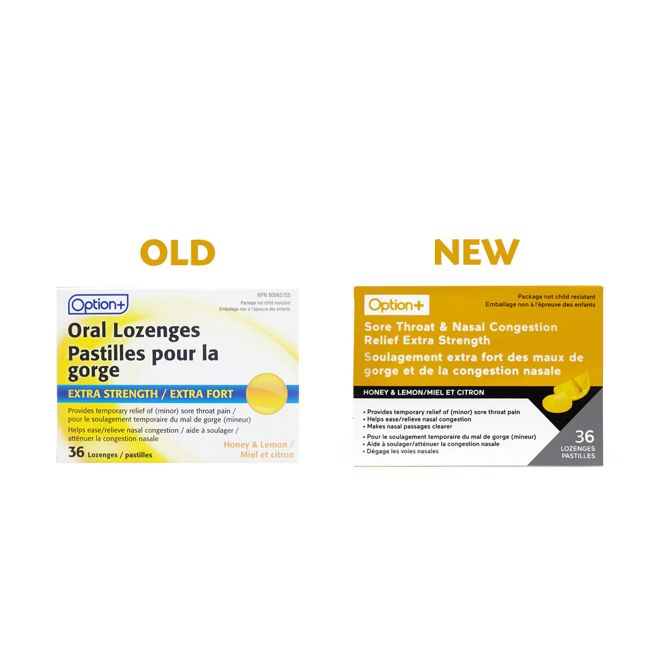 Option+ Extra Strength Oral Lozenges - Honey & Lemon | 36 Lozenges - Image 2