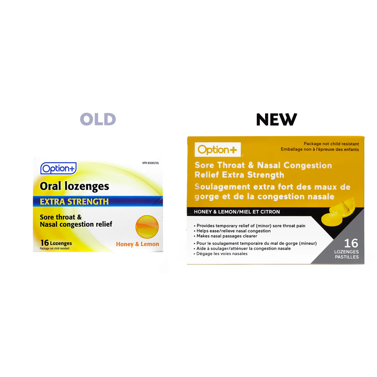 Option+ Extra Strength Oral Lozenges, Honey & Lemon Flavour | 16 Lozenges - Image 2