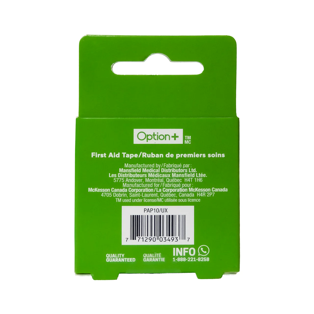 Option+ - First Aid Tape 2.5 cm x 9.1 m | 1 Roll - Image 2