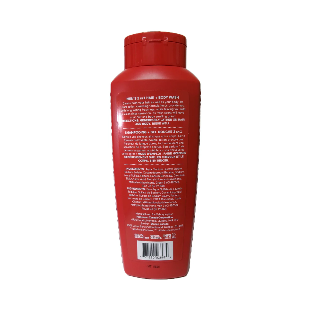 Option+ Hair + Body Wash For Men Double Action 2IN1 - Fresh Scent | 532 mL - Image 2