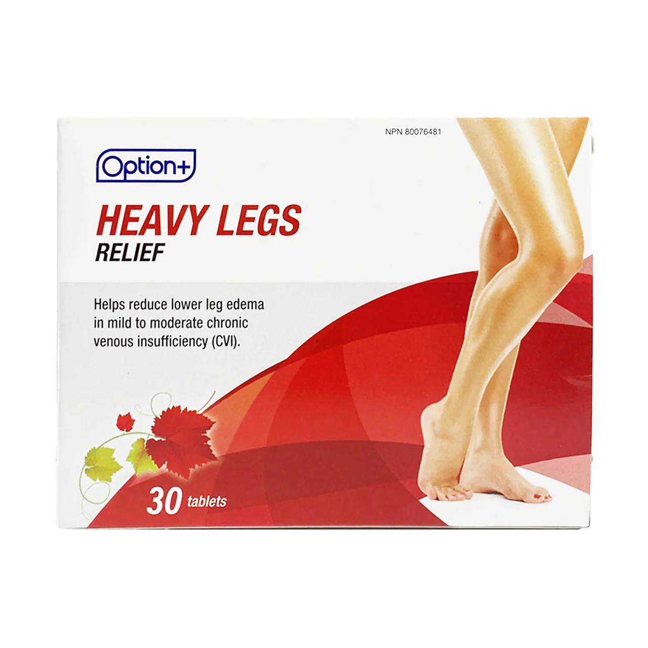Option+ Heavy Legs Relief | 30 Tablets
