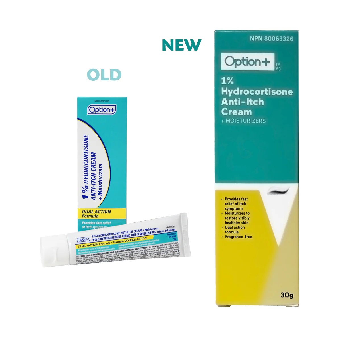 Option+ Hydrocortisone 1% Anti-Itch Cream with Moisturizer | 30 g - Image 2