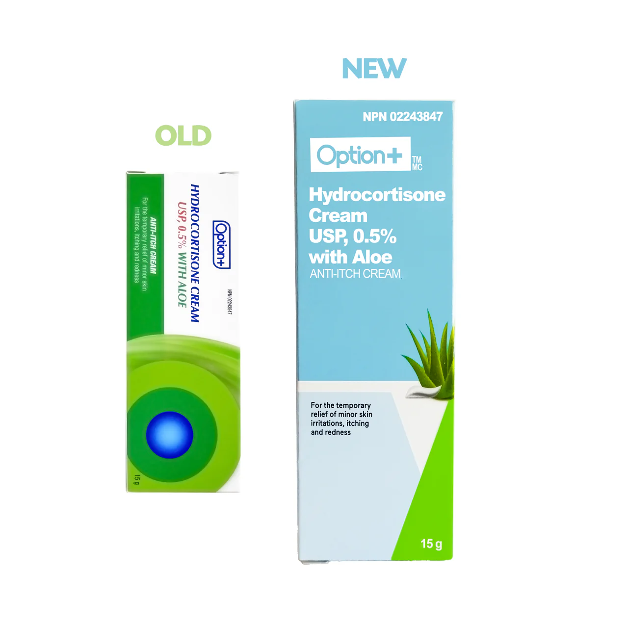 Option+ Hydrocortisone Anti Itch Cream  0.5% with Aloe | 15 g - Image 2