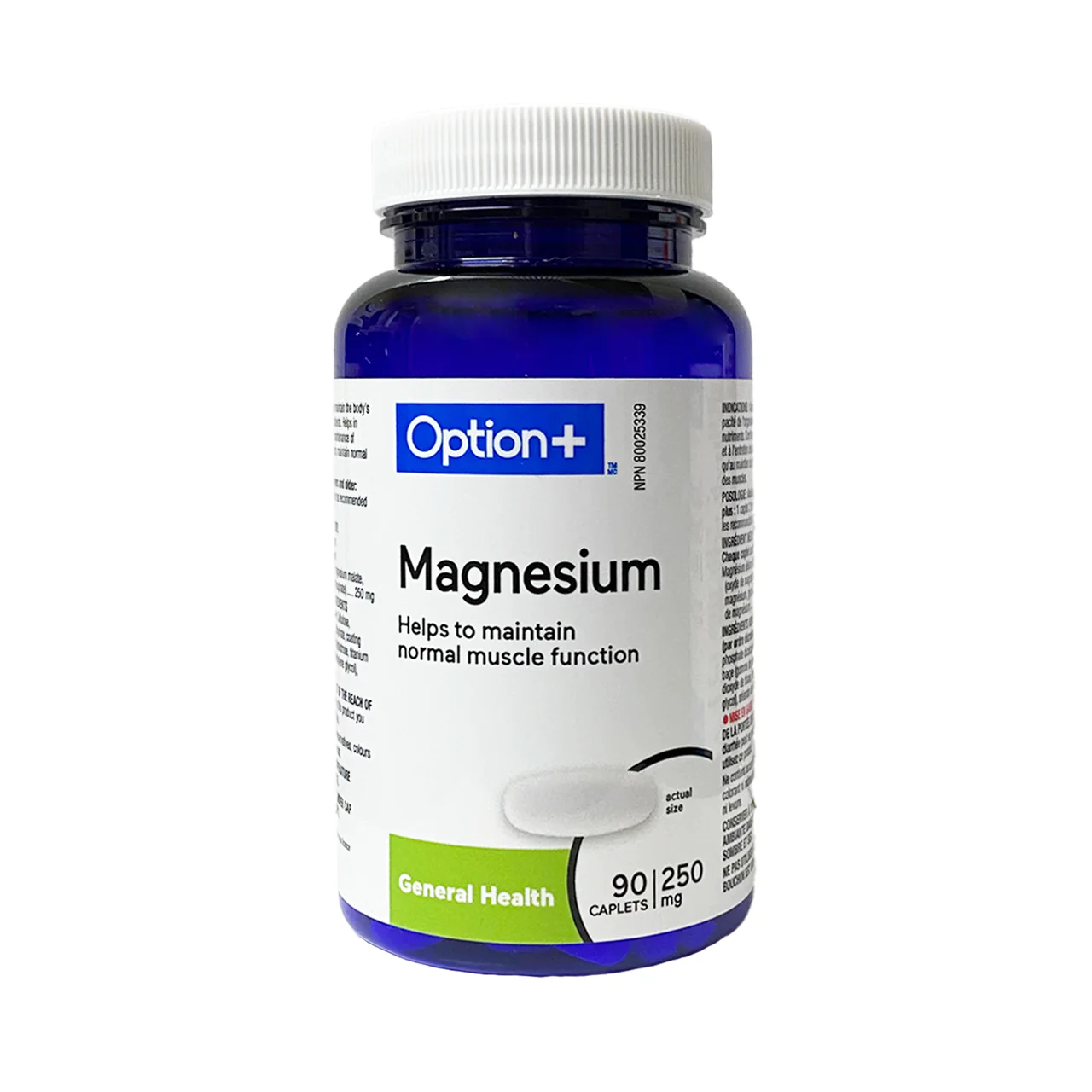 Option+ Magnesium 250 mg | 90 Caplets